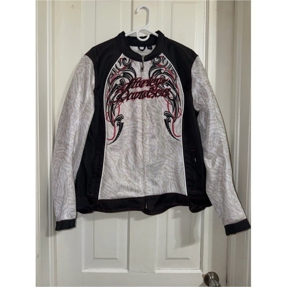 Women's plus size 2X Harley-Davidson Zip Motorcycle Jacket riding gear